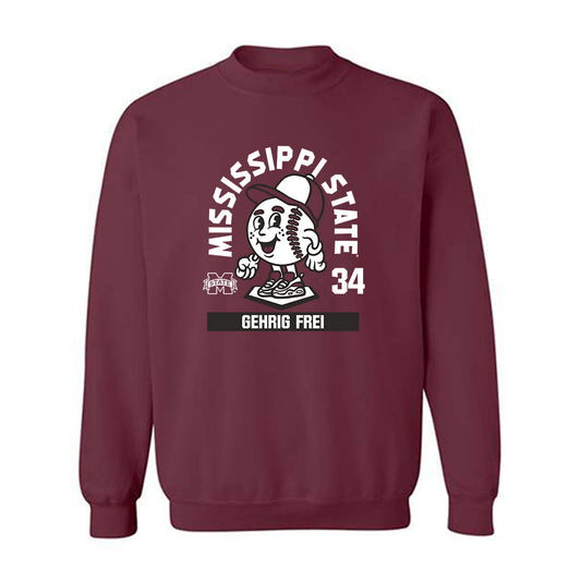 Mississippi State - NCAA Baseball : Gehrig Frei - Crewneck Sweatshirt-0