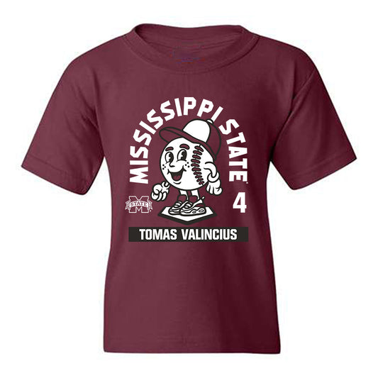 Mississippi State - NCAA Baseball : Tomas Valincius - Youth T-Shirt-0