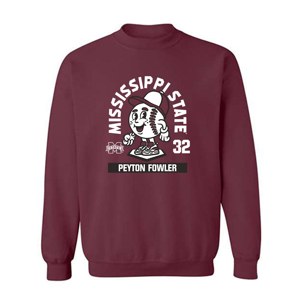 Mississippi State - NCAA Baseball : Peyton Fowler - Crewneck Sweatshirt-0