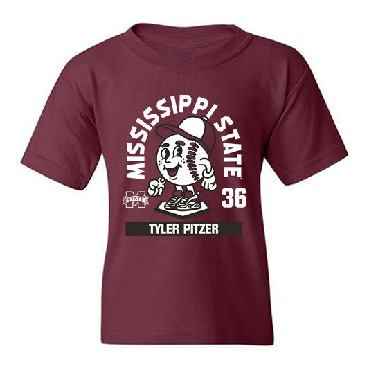 Mississippi State - NCAA Baseball : Tyler Pitzer - Youth T-Shirt-0