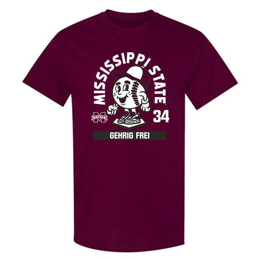 Mississippi State - NCAA Baseball : Gehrig Frei - T-Shirt-0