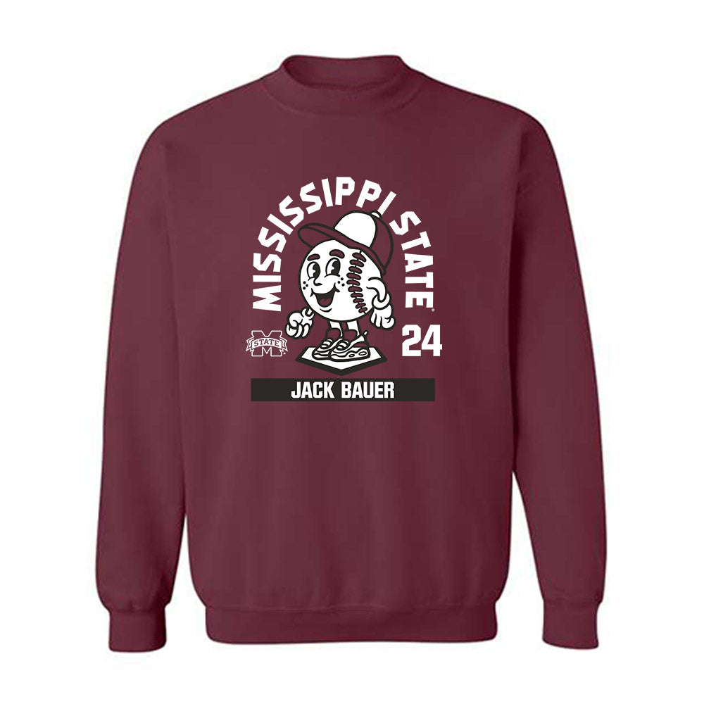 Mississippi State - NCAA Baseball : Jack Bauer - Crewneck Sweatshirt-0
