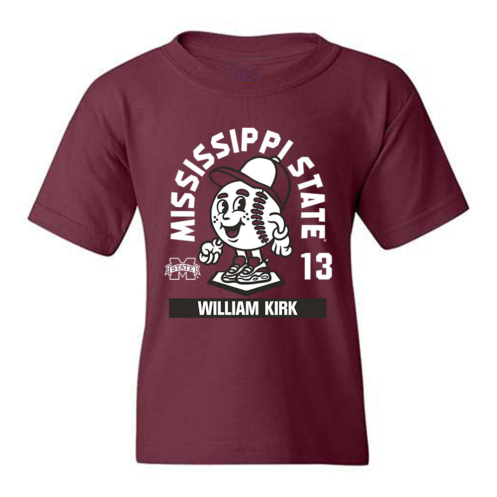 Mississippi State - NCAA Baseball : William Kirk - Youth T-Shirt-0