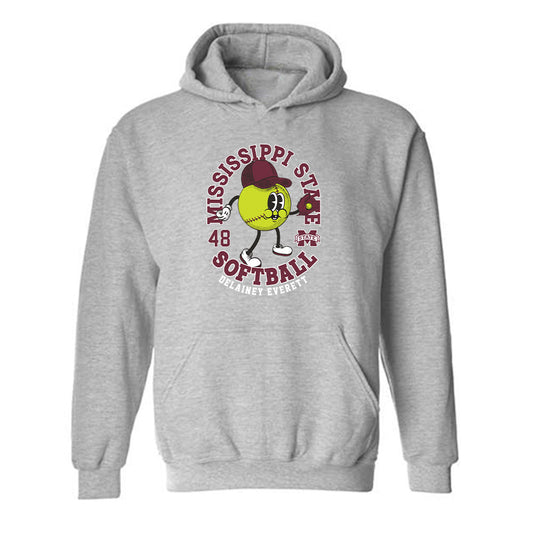 Mississippi State - NCAA Softball : Delainey Everett - Fashion Shersey Hooded Sweatshirt-0