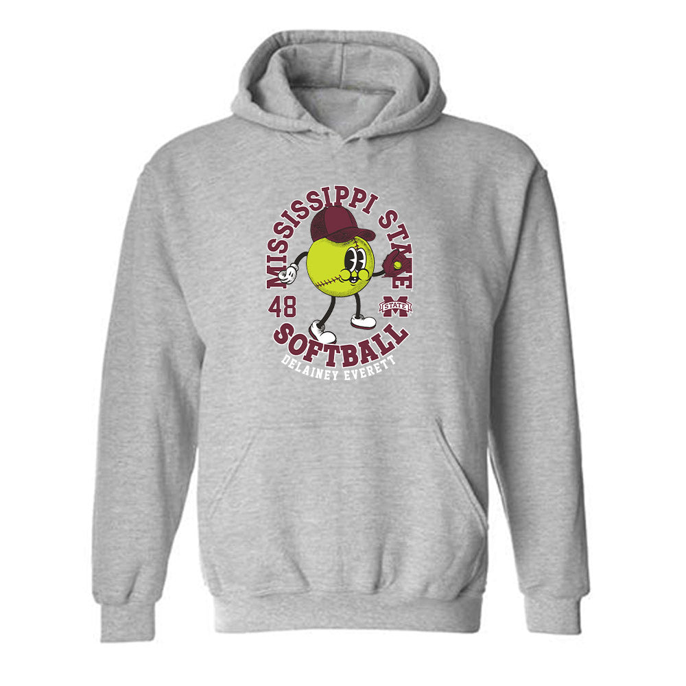 Mississippi State - NCAA Softball : Delainey Everett - Fashion Shersey Hooded Sweatshirt-0