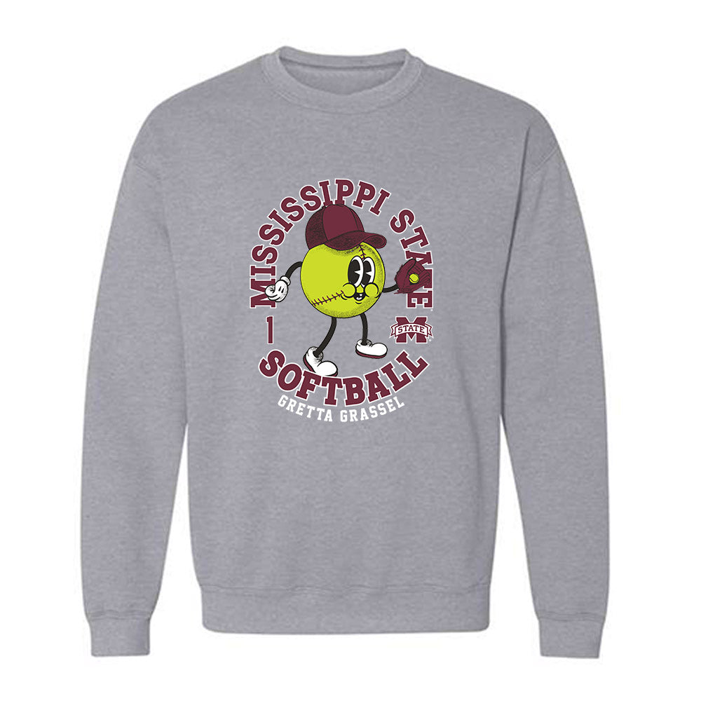 Mississippi State - NCAA Softball : Gretta Grassel - Fashion Shersey Crewneck Sweatshirt-0