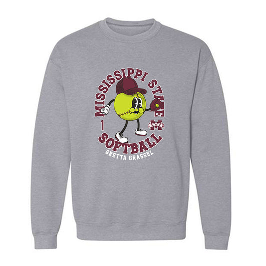 Mississippi State - NCAA Softball : Gretta Grassel - Fashion Shersey Crewneck Sweatshirt-0