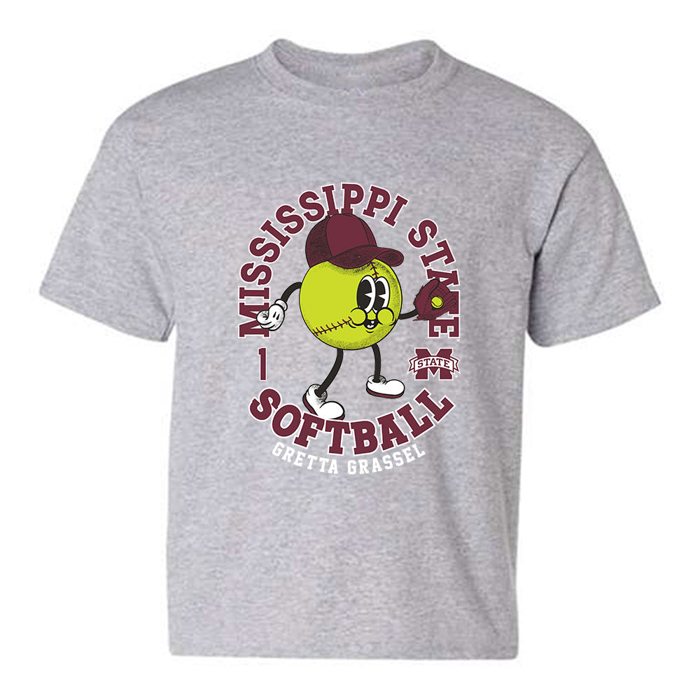 Mississippi State - NCAA Softball : Gretta Grassel - Fashion Shersey Youth T-Shirt-0