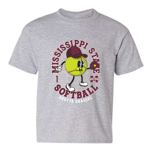 Mississippi State - NCAA Softball : Gretta Grassel - Fashion Shersey Youth T-Shirt-0