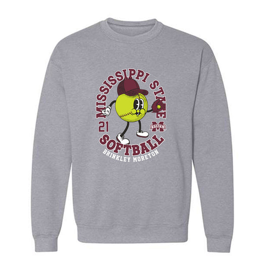 Mississippi State - NCAA Softball : Brinkley Moreton - Fashion Shersey Crewneck Sweatshirt-0