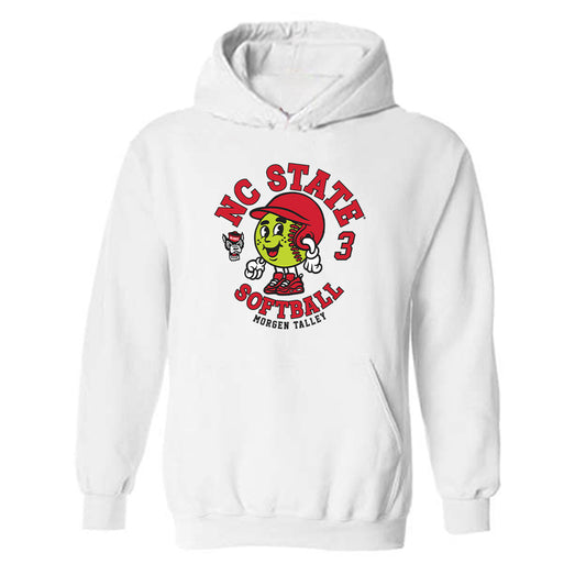 NC State - NCAA Softball : Morgen Talley - Fashion Shersey Hooded Sweatshirt-0