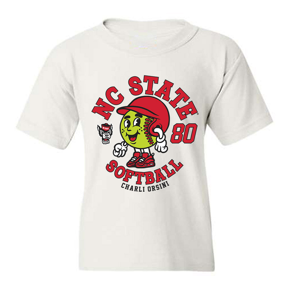NC State - NCAA Softball : Charli Orsini - Fashion Shersey Youth T-Shirt-0