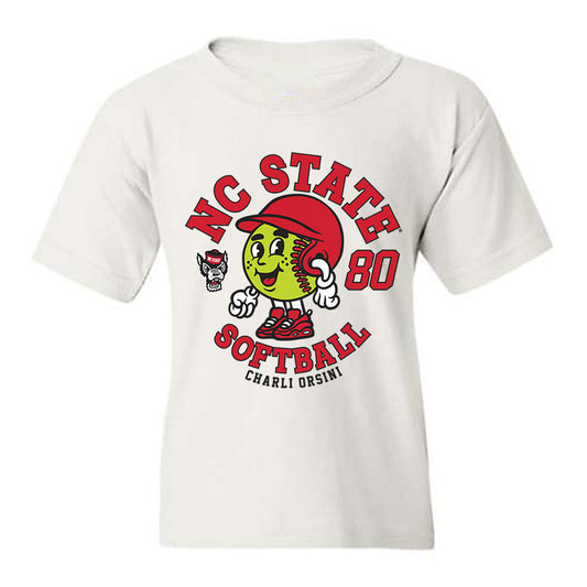 NC State - NCAA Softball : Charli Orsini - Fashion Shersey Youth T-Shirt-0