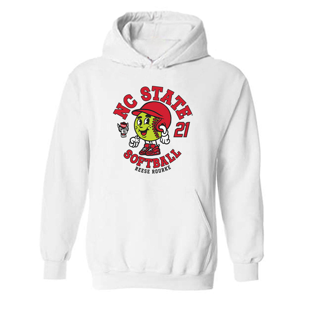 NC State - NCAA Softball : Reese Rourke - Fashion Shersey Hooded Sweatshirt-0