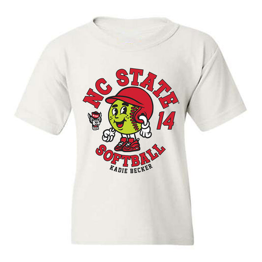 NC State - NCAA Softball : Kadie Becker - Fashion Shersey Youth T-Shirt-0
