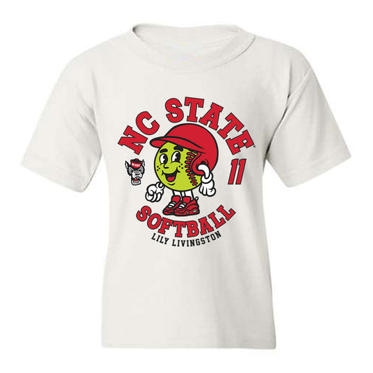 NC State - NCAA Softball : Lily Livingston - Fashion Shersey Youth T-Shirt-0