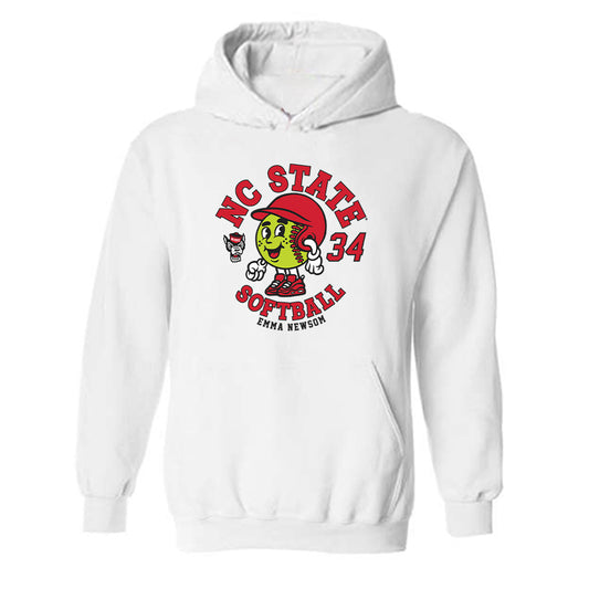 NC State - NCAA Softball : Emma Newsom - Fashion Shersey Hooded Sweatshirt-0