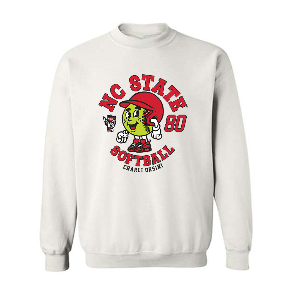 NC State - NCAA Softball : Charli Orsini - Fashion Shersey Crewneck Sweatshirt-0