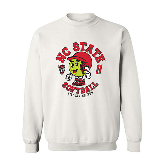 NC State - NCAA Softball : Lily Livingston - Fashion Shersey Crewneck Sweatshirt-0