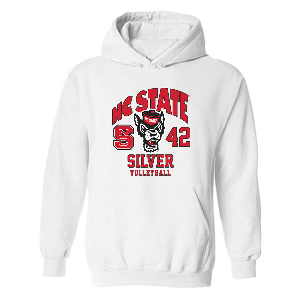 NC State - NCAA Women's Volleyball : Britni Silver - Fashion Shersey Hooded Sweatshirt-0