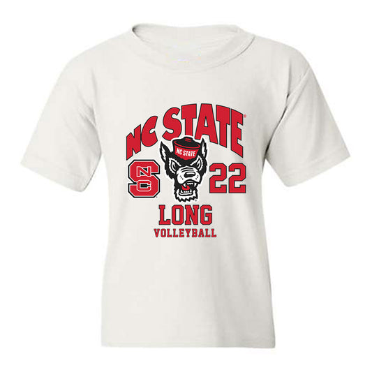 NC State - NCAA Women's Volleyball : Eva Long - Fashion Shersey Youth T-Shirt-0