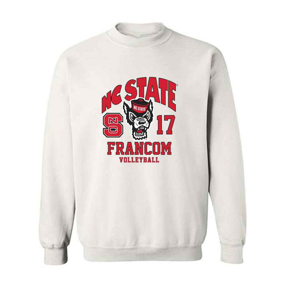 NC State - NCAA Women's Volleyball : Talia Francom - Fashion Shersey Crewneck Sweatshirt-0