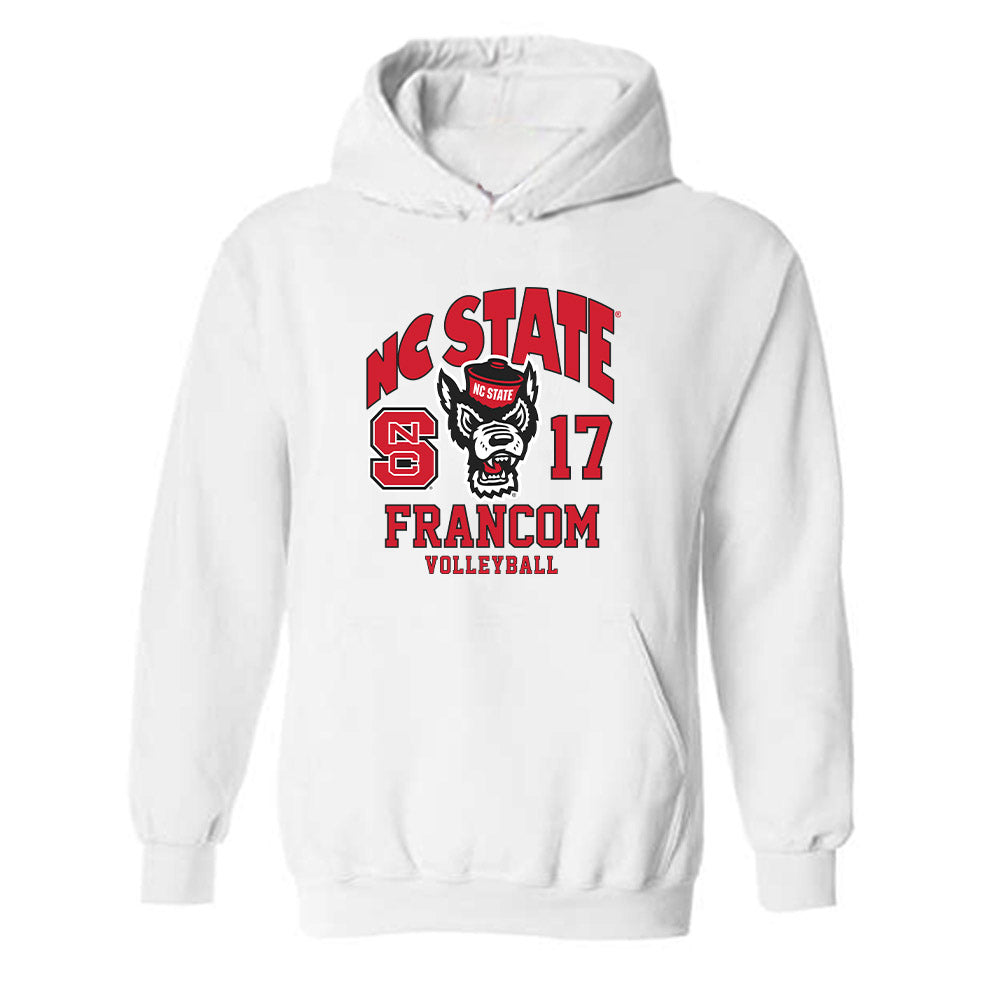 NC State - NCAA Women's Volleyball : Talia Francom - Fashion Shersey Hooded Sweatshirt-0