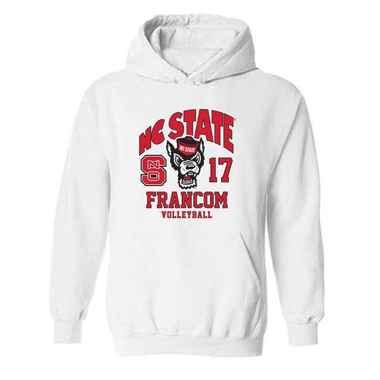 NC State - NCAA Women's Volleyball : Talia Francom - Fashion Shersey Hooded Sweatshirt-0