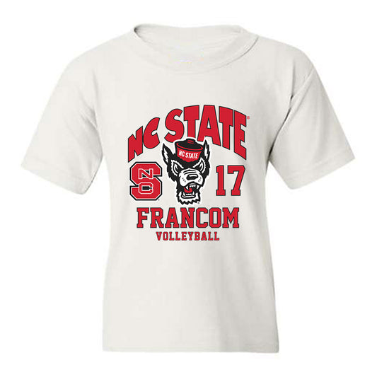 NC State - NCAA Women's Volleyball : Talia Francom - Fashion Shersey Youth T-Shirt-0