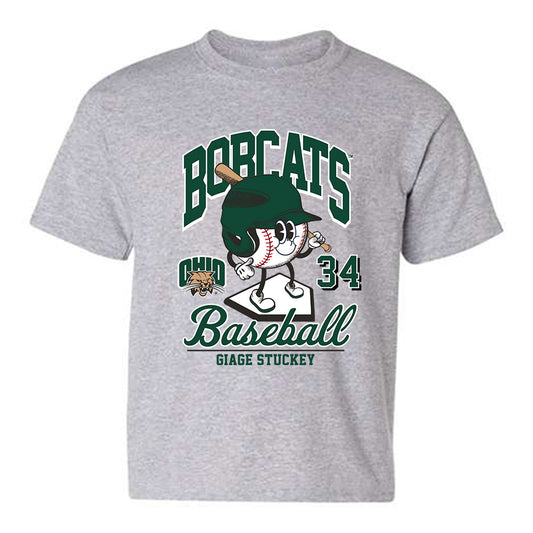 Ohio - NCAA Baseball : Giage Stuckey - Fashion Shersey Youth T-Shirt-0
