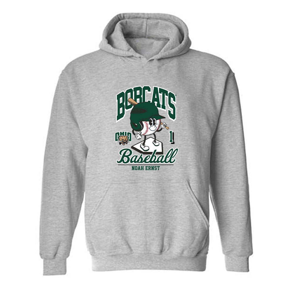 Ohio - NCAA Baseball : Noah Ernst - Fashion Shersey Hooded Sweatshirt-0