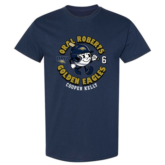 Oral Roberts - NCAA Baseball : Cooper Kelly - Fashion Shersey T-Shirt-0