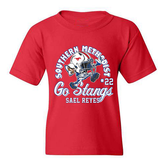 SMU - NCAA Football : Sael Reyes - Fashion Shersey Youth T-Shirt-0