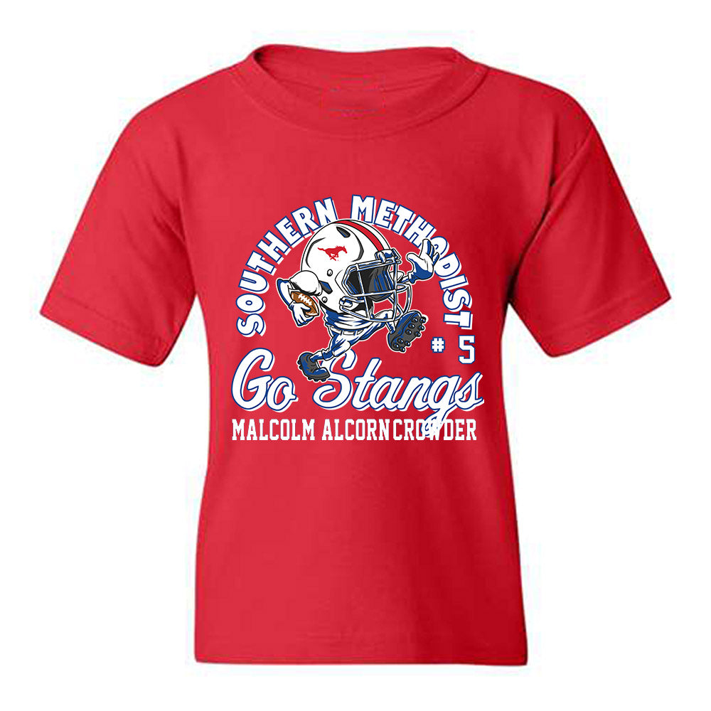 SMU - NCAA Football : Malcolm Alcorn-Crowder - Fashion Shersey Youth T-Shirt-0