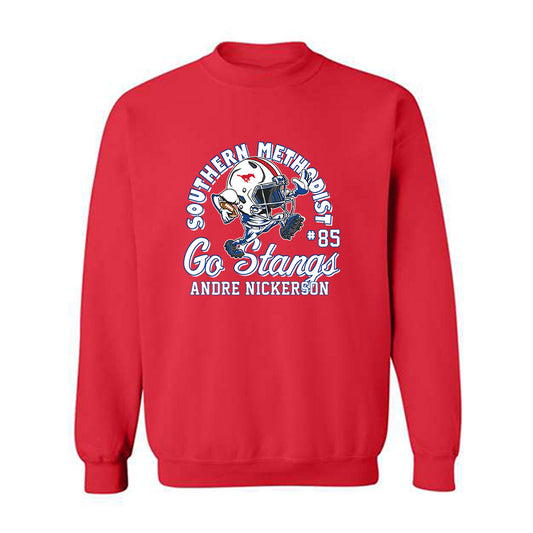 SMU - NCAA Football : Andre Nickerson - Fashion Shersey Crewneck Sweatshirt-0