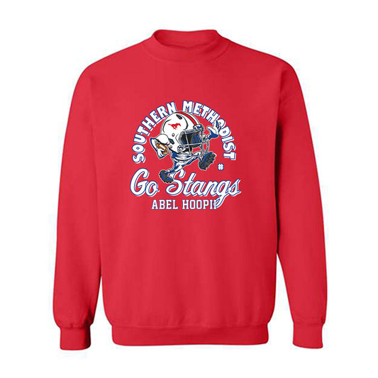 SMU - NCAA Football : Abel Hoopii - Fashion Shersey Crewneck Sweatshirt-0