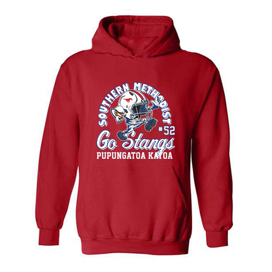 SMU - NCAA Football : Pupungatoa Katoa - Fashion Shersey Hooded Sweatshirt-0