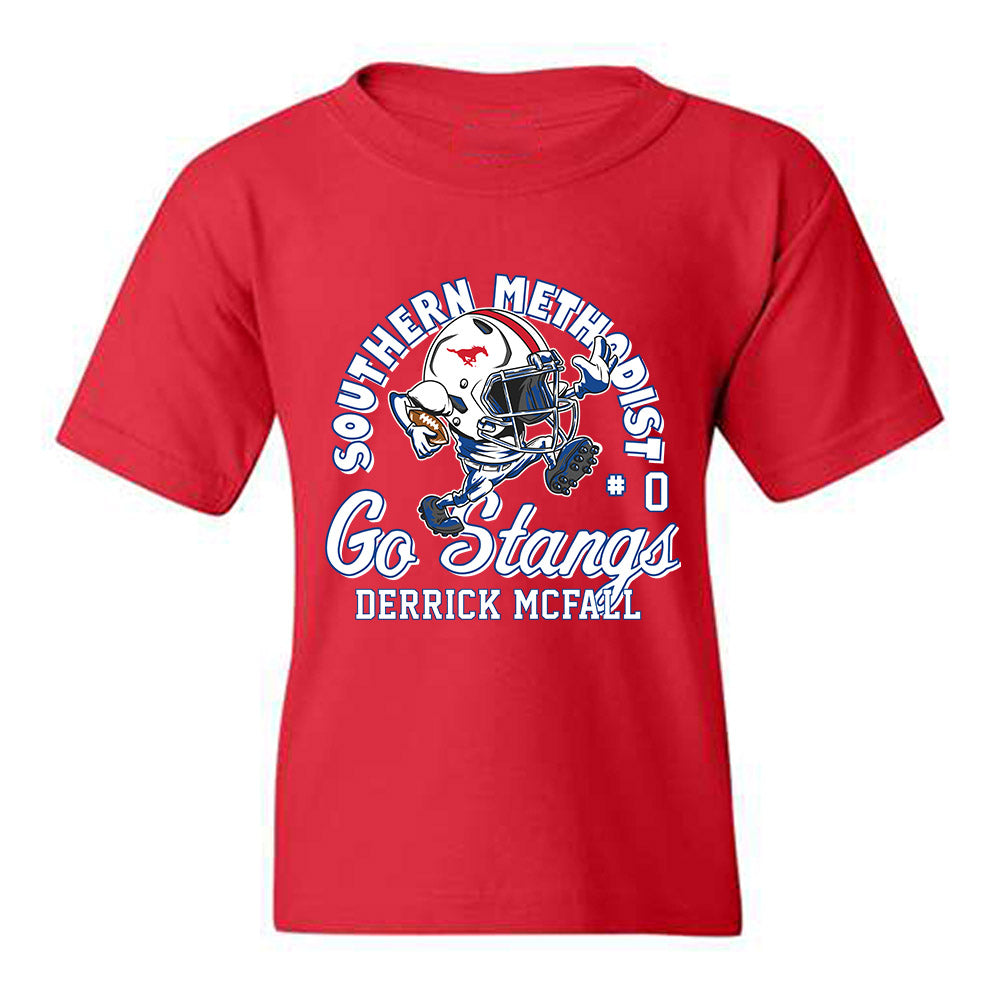 SMU - NCAA Football : Derrick McFall - Fashion Shersey Youth T-Shirt-0