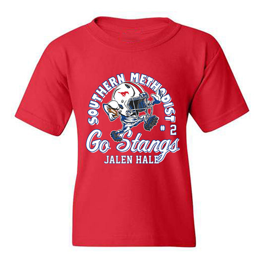 SMU - NCAA Football : Jalen Hale - Fashion Shersey Youth T-Shirt-0