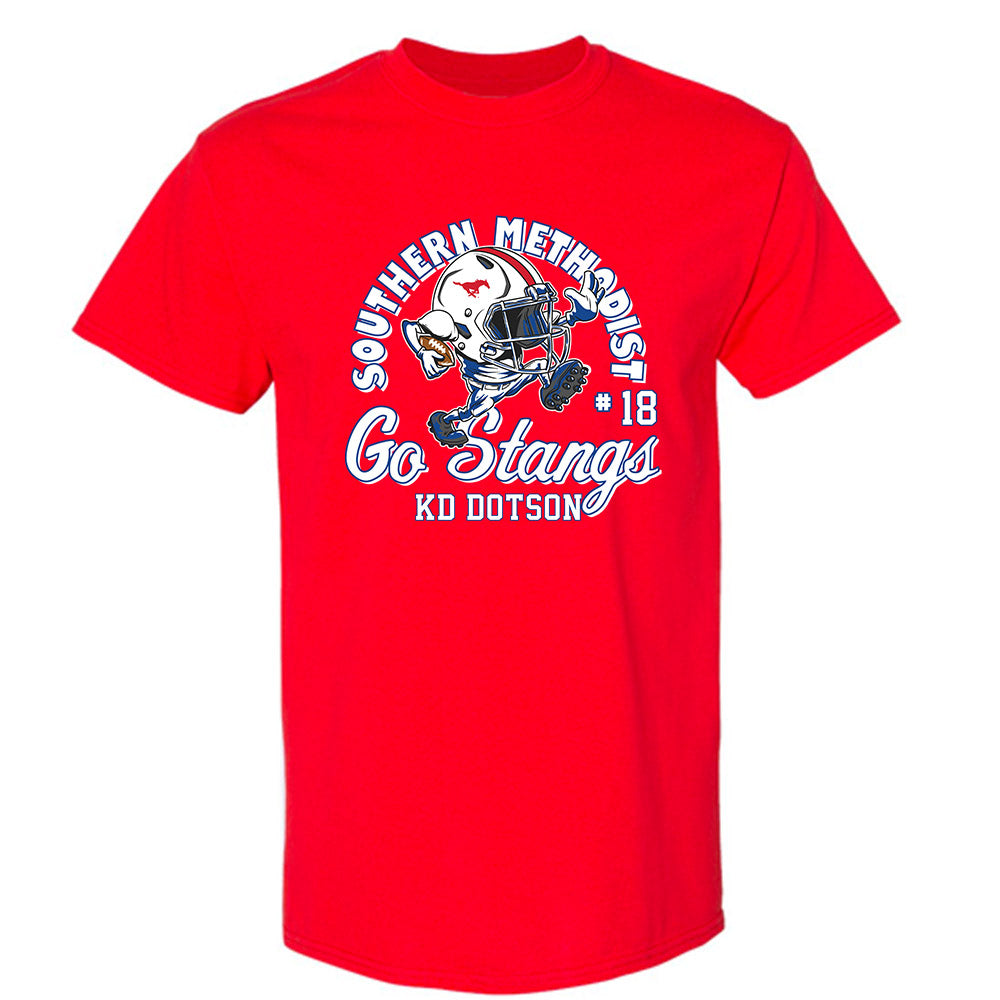 SMU - NCAA Football : KD Dotson - Fashion Shersey T-Shirt-0