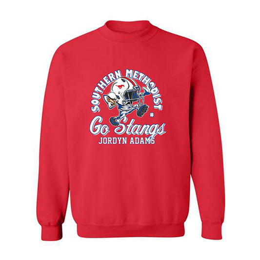 SMU - NCAA Football : Jordyn Adams - Fashion Shersey Crewneck Sweatshirt-0