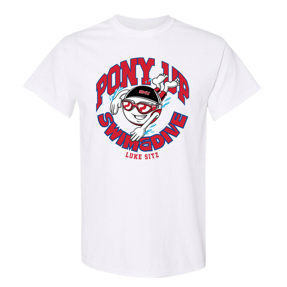 SMU - NCAA Men's Swimming & Diving : Luke Sitz - Fashion Shersey T-Shirt-0