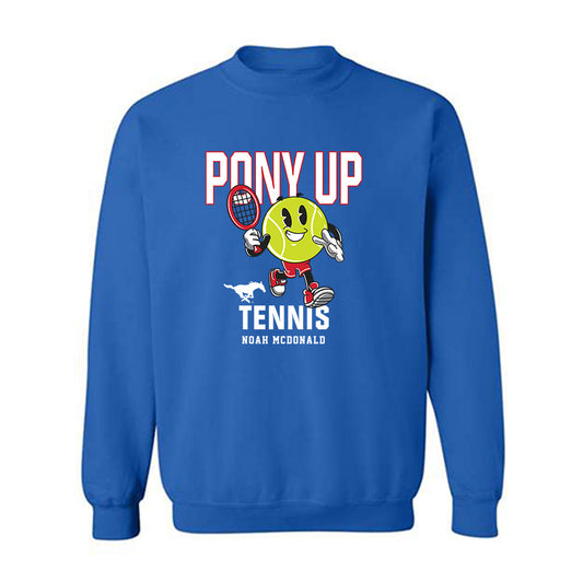 SMU - NCAA Men's Tennis : Noah McDonald - Fashion Shersey Crewneck Sweatshirt-0
