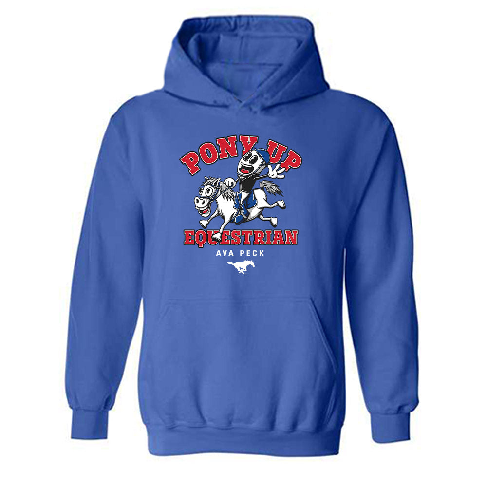 SMU - NCAA Equestrian : Ava Peck - Fashion Shersey Hooded Sweatshirt-0