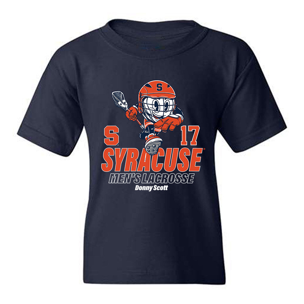 Syracuse - NCAA Men's Lacrosse : Donny Scott - Fashion Shersey Youth T-Shirt-0