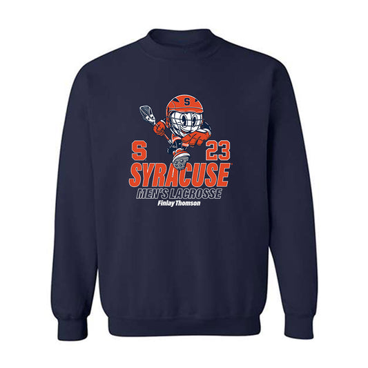 Syracuse - NCAA Men's Lacrosse : Finlay Thomson - Fashion Shersey Crewneck Sweatshirt-0