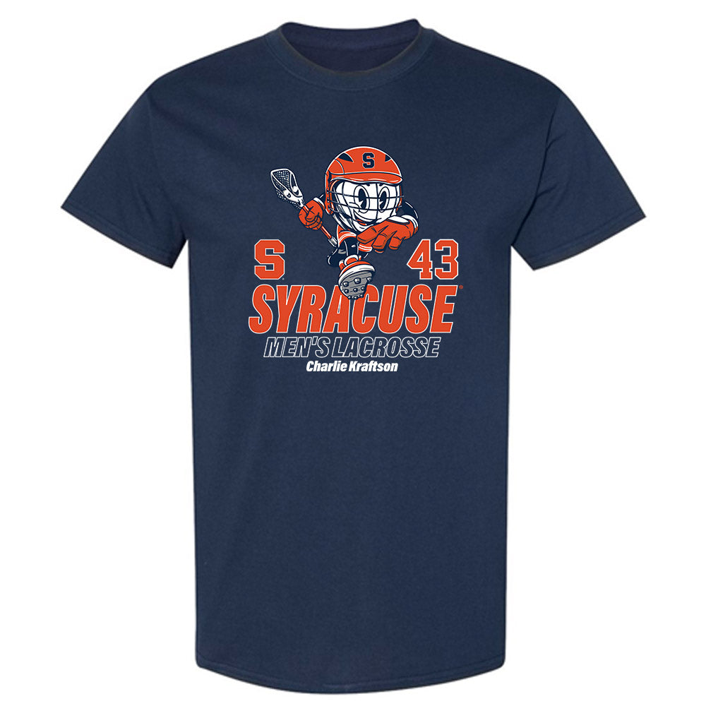 Syracuse - NCAA Men's Lacrosse : Charlie Kraftson - Fashion Shersey T-Shirt-0