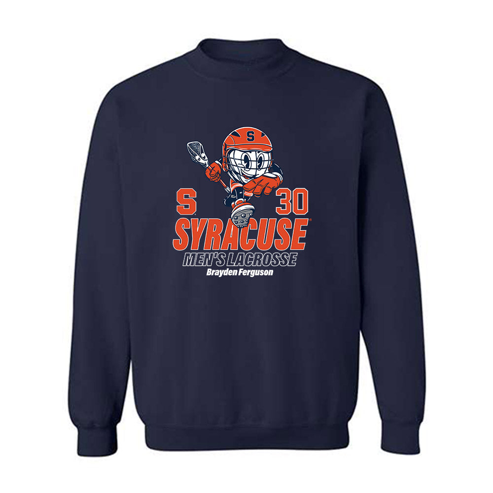 Syracuse - NCAA Men's Lacrosse : Brayden Ferguson - Fashion Shersey Crewneck Sweatshirt-0