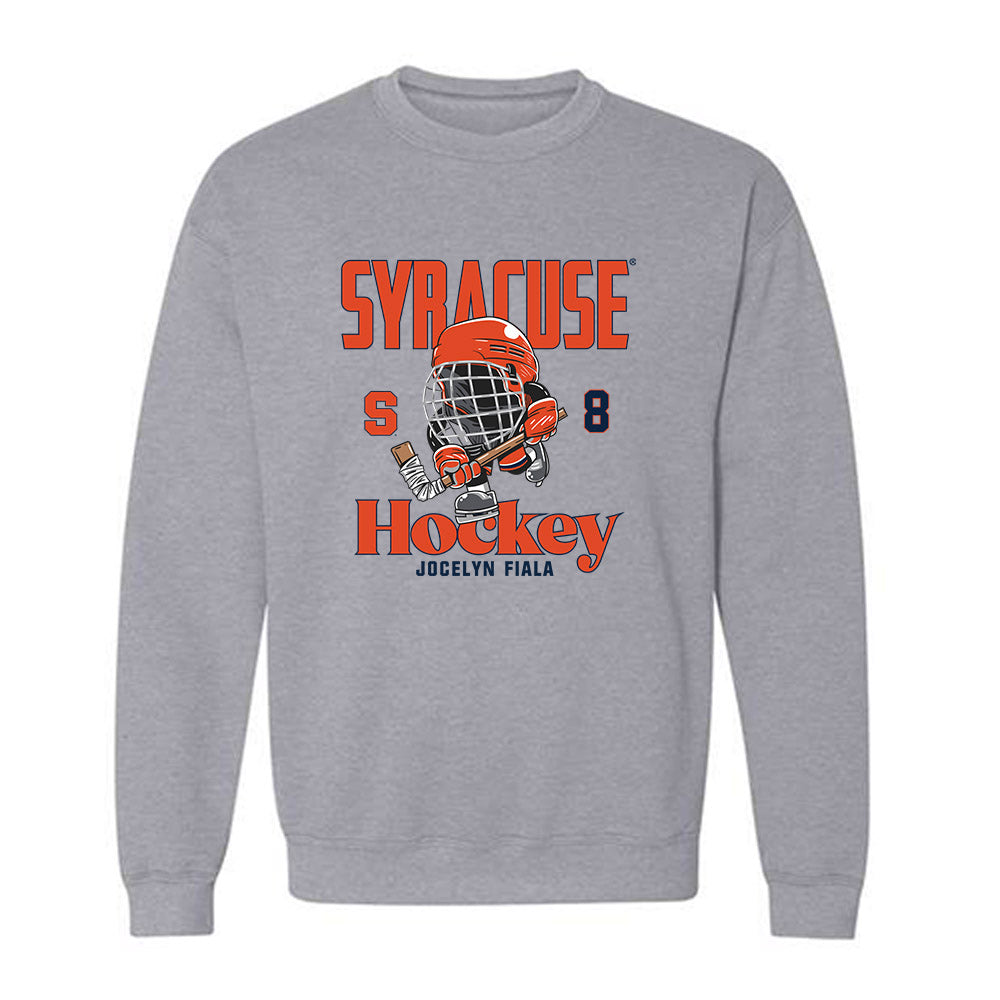 Syracuse - NCAA Women's Ice Hockey : Jocelyn Fiala - Fashion Shersey Crewneck Sweatshirt-0