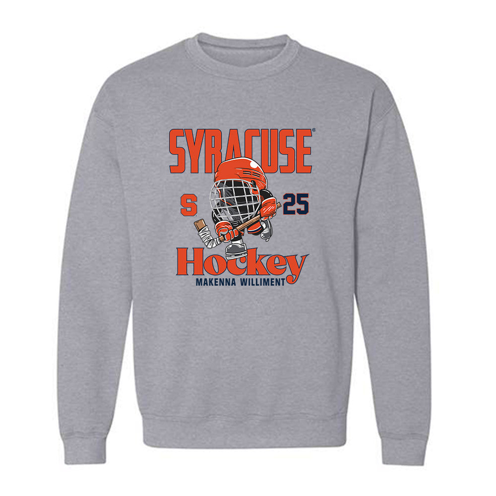 Syracuse - NCAA Women's Ice Hockey : Makenna Williment - Fashion Shersey Crewneck Sweatshirt-0